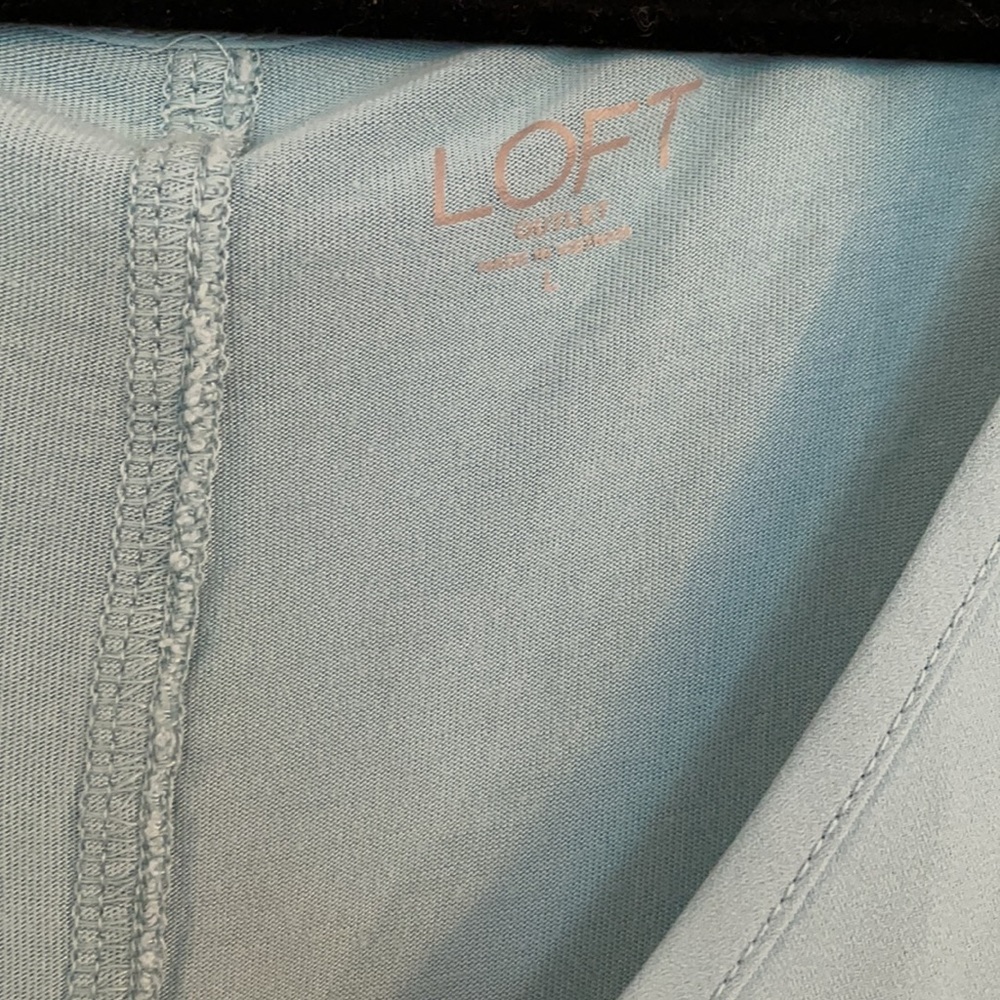 Loft mixed material light blue tank large - Picture 2 of 4